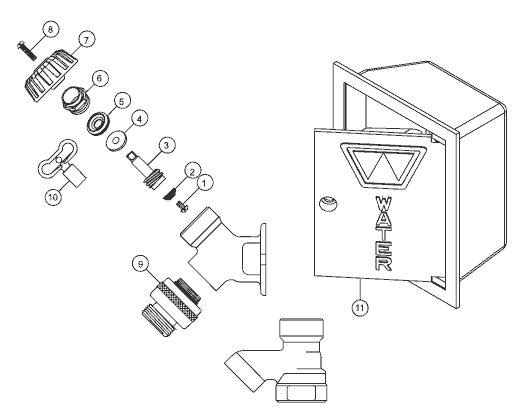 Woodford Outdoor Faucets Model 24 Repair Parts Diagrams